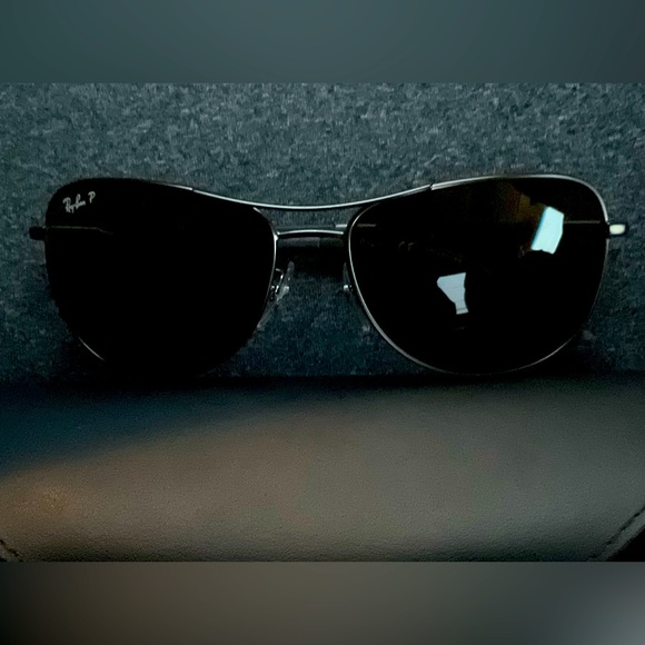 Ray ban p authentic women’s aviators sunglasses polarized. With original case - Picture 1 of 7